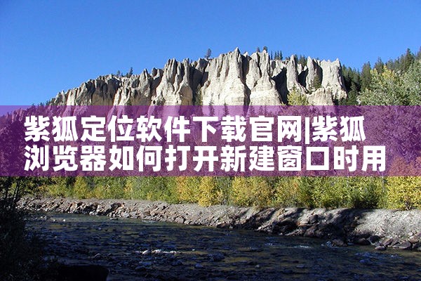 紫狐定位软件下载官网